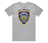 Sanfran Clothing B99 Badge Top Funny Brooklyn Nine Show Retro Jake Peralta Captain Holt Gift T-Shirt Extra Large/Light Grey