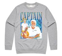 Sanfran Clothing Captain Lee Homage Top TV Show Icon Retro Below Deck Gift Unisex 90's Jumper Sweater Extra Large/Light Grey