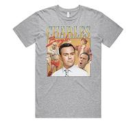 Sanfran Clothing Charles Boyle Homage Top Funny Brooklyn Nine Show Retro Jake Peralta Gift T-Shirt Small/Light Grey