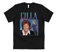 Sanfran Clothing Cilla Black Homage Funny UK TV Presenter Icon Brexit Retro 90's Party Vintage Men's Women's T-Shirt Extra Large/Black