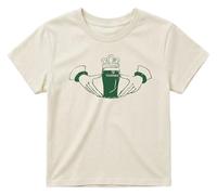 Sanfran Clothing Claddagh Beer Irish Stout Baby Tee T-Shirt Top St Paddy's Day 4 Leaf Clover Lucky 7 Y2K 90s Youth Natural - XXS