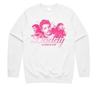 Sanfran Clothing Daddy is A State of Mind Top Pedro Pascal Funny Gift Adult Unisex Meme Jumper Sweater Extra Large/White