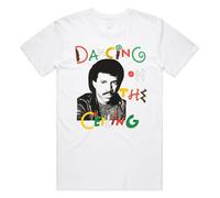Sanfran Clothing Dancing On The Ceiling Lionel Richie Top Funny 90's Hello is It Me You're Looking for T-Shirt Tee Medium/White