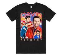 Sanfran Clothing David Tennant Homage Top 90's Retro TV Show Icon Legend Doctor Gift T-Shirt 4XL / Black