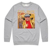 Sanfran Clothing Del Boy Trotter Homage Top Funny Fools Horses TV Show 90s Gift Jumper Sweater 4XL / Light Grey