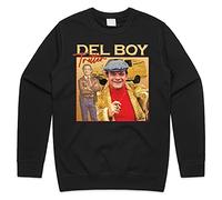 Sanfran Clothing Del Boy Trotter Homage Top Funny Fools Horses TV Show 90s Gift Jumper Sweater Extra Large/Black