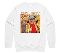Sanfran Clothing Del Boy Trotter Homage Top Funny Fools Horses TV Show 90s Gift Jumper Sweater XXL/White