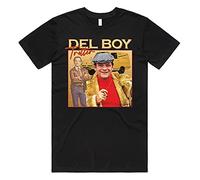 Sanfran Clothing Del Boy Trotter Homage Top Funny Fools Horses TV Show 90s Gift T-Shirt 3XL / Black