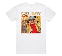 Sanfran Clothing Del Boy Trotter Homage Top Funny Fools Horses TV Show 90s Gift T-Shirt Extra Large/White