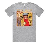 Sanfran Clothing Del Boy Trotter Homage Top Funny Fools Horses TV Show 90s Gift T-Shirt Extra Large/Light Grey