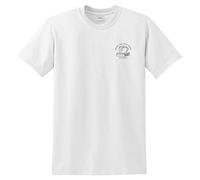 Sanfran Clothing Drink Tea Read Books Be Happy Top Club Cute Coffee Line Art Club Pocket T-Shirt Medium/White