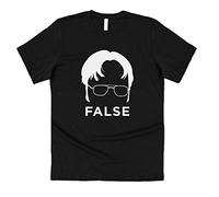 Sanfran Clothing Dwight False The US Office TV Show Michael Scott Schrute T-Shirt Extra Large/Black