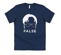 Sanfran Clothing Dwight False The US Office TV Show Michael Scott Schrute T-Shirt Medium/Navy Blue