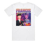 Sanfran Clothing Francis Bourgeois Homage Top Funny Train Spotting Trainspotter Gift T-Shirt Large/White