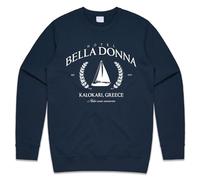 Sanfran Clothing Hotel Bella Donna Top Mamma Mama Dancing Womens Gift Jumper Sweater Medium/Navy Blue