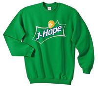 Sanfran Clothing J-Hope Soda Funny Meme K-pop Kpop JHope Love Yourself Jumper Sweater Extra Large/Irish Green