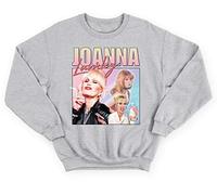 Sanfran Clothing Joanna Lumley Homage Top Funny UK TV Icon Retro 90's 80's Vintage Jumper Sweater Extra Large/Light Grey