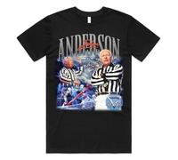 Sanfran Clothing John Anderson Homage Top Gladiators 90's Retro TV Show Ref Referee Vintage The Wolf Gift T-Shirt Small/Black