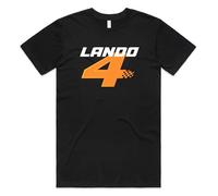 Sanfran Clothing Lando 4 Top Formula Motorsport Racing Sports Car Gift Idea Unisex T-Shirt Tee XXL/Black
