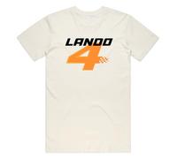 Sanfran Clothing Lando 4 Top Formula Motorsport Racing Sports Car Gift Idea Unisex T-Shirt Tee XXL/Natural