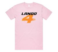 Sanfran Clothing Lando 4 Top Formula Motorsport Racing Sports Car Gift Idea Unisex T-Shirt Tee XXL/Pink