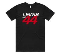 Sanfran Clothing Lewis 44 Top Formula Motorsport Racing Sports Car Gift Idea Unisex T-Shirt Tee XXL/Black