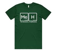 Sanfran Clothing Meh The Elements of Indifference Top Funny Joke Nerd Geek Science Chemistry Gift T-Shirt XXL/Forest Green