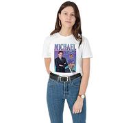 Sanfran Clothing Michael Scott Homage Top Funny Tribute Gift TV Legend The Office T-Shirt Medium/White