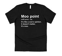 Sanfran Clothing Moo Point Definition Funny Gift Friends Joey Quote Reference TV Comedy T-Shirt Small/Black