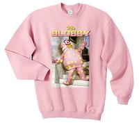 Sanfran Clothing Mr Blobby Homage Top Funny UK Tribute Gift for TV 90's Icon Legend Noel Jumper Sweater XXL/Light Pink