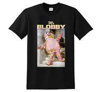 Sanfran Clothing Mr Blobby Homage Top Funny UK Tribute Gift for TV 90's Icon Legend Noel T-Shirt Extra Large/Black
