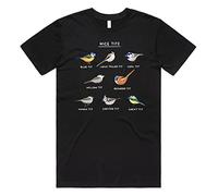 Sanfran Clothing Nice Tits Top Funny Bird Watching Gift Men Dad Gift Birder Birding T-Shirt Medium/Black