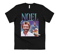 Sanfran Clothing Noel Edmonds Homage Funny UK TV Presenter Icon Legend 90's T-Shirt Large/Black