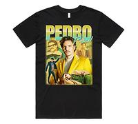 Sanfran Clothing Pedro Pascal Homage Top Movie Icon Retro 90's Actor Gift Unisex T-Shirt 4XL / Black