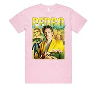 Sanfran Clothing Pedro Pascal Homage Top Movie Icon Retro 90's Actor Gift Unisex T-Shirt Extra Large/Light Pink