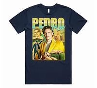 Sanfran Clothing Pedro Pascal Homage Top Movie Icon Retro 90's Actor Gift Unisex T-Shirt Large/Navy Blue