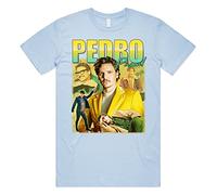 Sanfran Clothing Pedro Pascal Homage Top Movie Icon Retro 90's Actor Gift Unisex T-Shirt Small/Light Blue