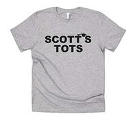 Sanfran Clothing Scott's Tots Top Shirt Tee Funny US Office The Michael Scott Foundation Men's Women's Meme Funny Gift T-Shirt Large/Light Grey
