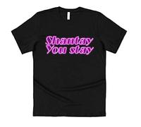 Sanfran Clothing Shantay You Stay Top RuPaul's Drag Race RuPaul Miss Vanjie Sashay Away Gift Fan Tour TV Show T-Shirt Extra Large/Black