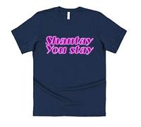 Sanfran Clothing Shantay You Stay Top RuPaul's Drag Race RuPaul Miss Vanjie Sashay Away Gift Fan Tour TV Show T-Shirt Extra Large/Navy Blue