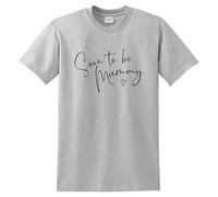Sanfran Clothing Soon to Be Mummy Top Gender Reveal Having A Baby Mother Pregnant Pregnancy T-Shirt - Medium/Light Grey
