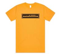 Sanfran Clothing Sunshiiine Top Britpop UK 90s 00s Merch Tour Rock Band 2025 Sunshine Going She's Electric Unisex T-Shirt Tee Large/Gold