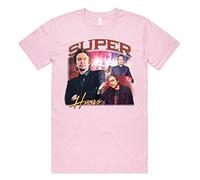 Sanfran Clothing Super Hans Homage Top Funny Mark Corrigan Gift Mens Womens T-Shirt Small/Light Pink