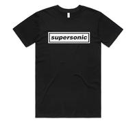 Sanfran Clothing Supersonic Top Britpop UK 90s 00s Merch Tour Rock Band 2025 Sunshine Going Unisex T-Shirt Tee Medium/Black