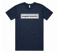 Sanfran Clothing Supersonic Top Britpop UK 90s 00s Merch Tour Rock Band 2025 Sunshine Going Unisex T-Shirt Tee 3XL / Navy Blue