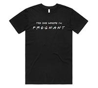 Sanfran Clothing The One Where I'm Pregnant Top Friends New Mum Pregnancy Funny Maternity Gift T-Shirt Large/Black