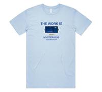 Sanfran Clothing The Work is Mysterious & Important Severance Top Sci Fi Nerdy Retro Vintage TV Show Gift for Him Her T-Shirt Tee XXL/Light Blue