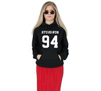 Sanfran - Hyungwon 94 Top Fashion Monsta X Kpop Fangirl Members Hoody Hoodie - Extra Large/Black
