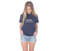 Sanfran - I Tried to Be Normal Once Fashion Cute Tumblr Grunge Funny Slogan T-Shirt - Extra Large/Navy Blue