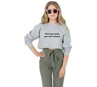 Sanfran - Once You Jimin You Can't Jimout Kpop Fangirl Jungkook Cropped Jumper Sweater - Medium/Light Grey